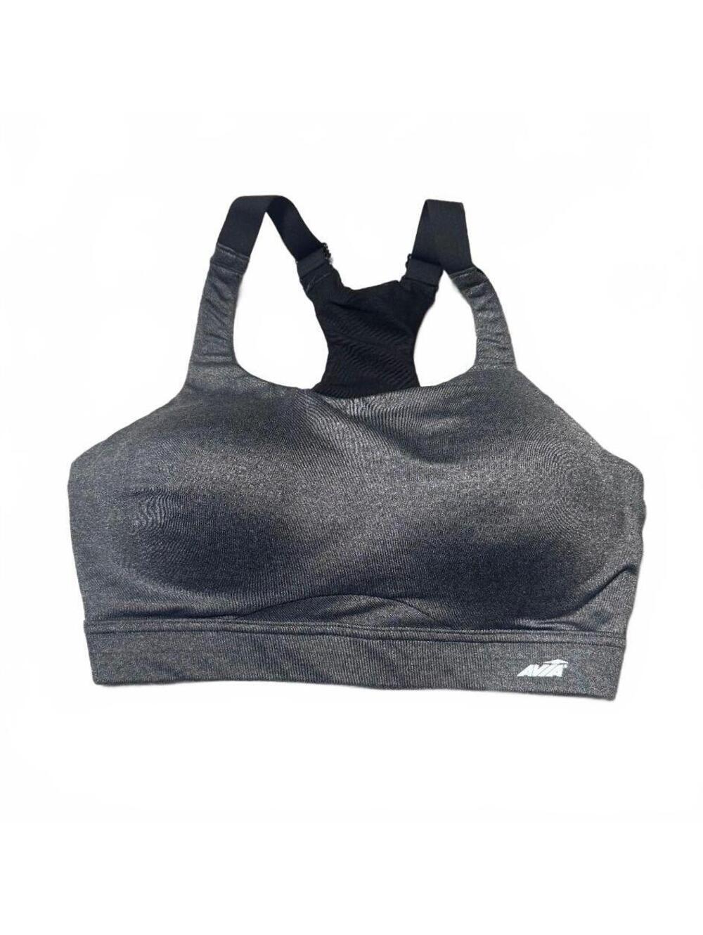 AVIA Flexi Wire High Support Sports Bra Gray Padded 76L627 Size 36DD